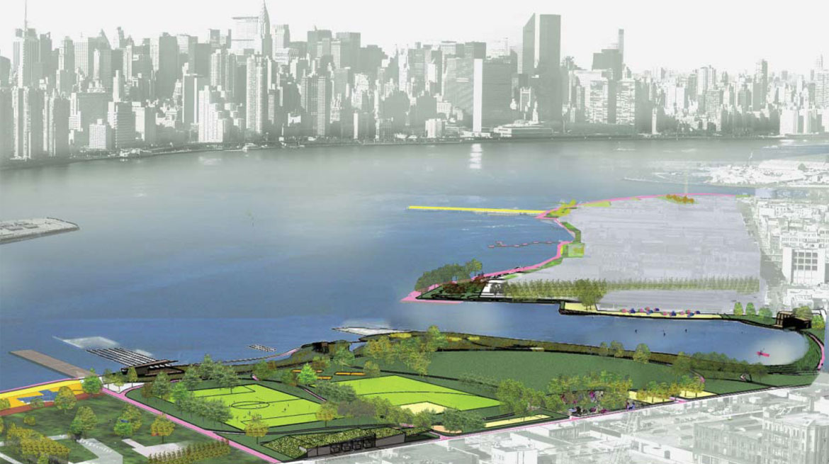 Greenpoint Williamsburg Waterfront Masterplan - Bushwick Inlet Park