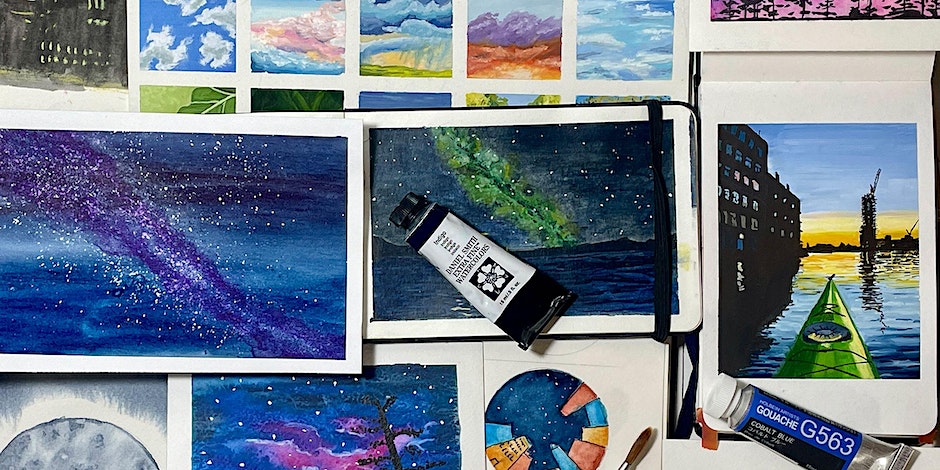 Painting the night sky