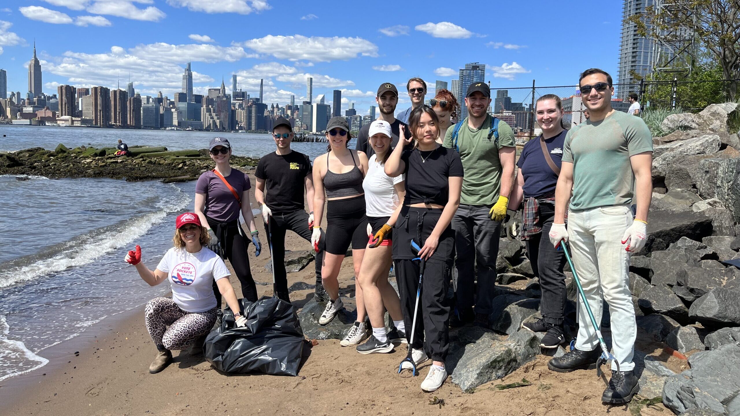 Riverkeeper Sweep at the Bushwick Inlet Park shoreline