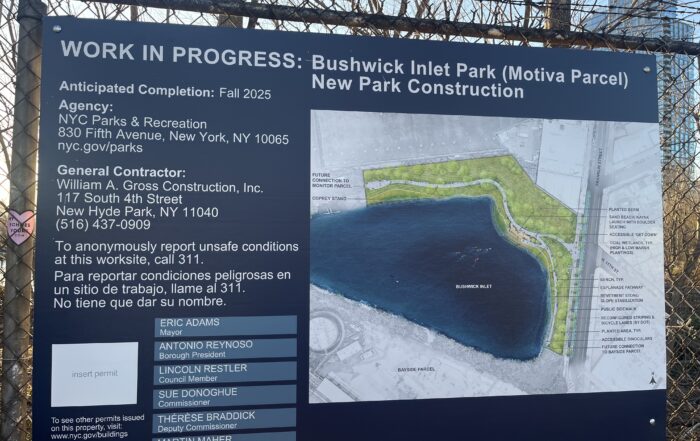 Motiva site construction sign