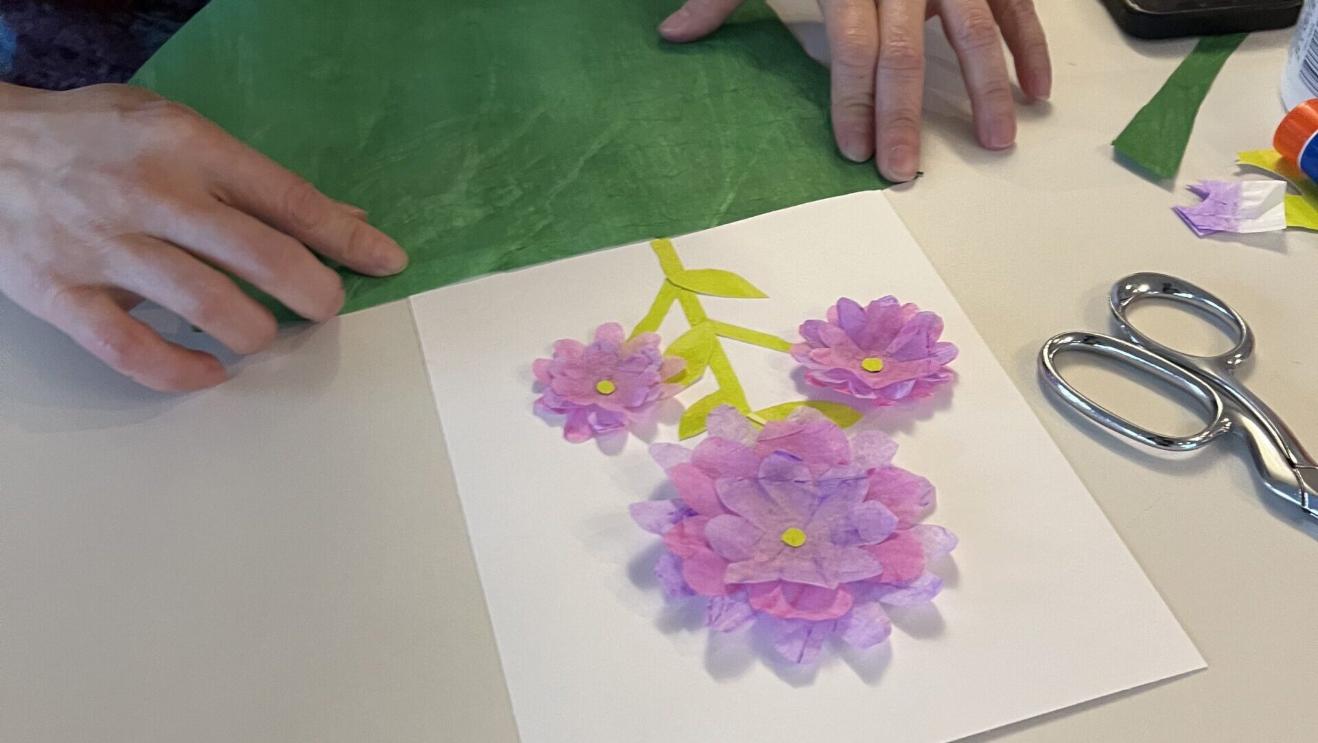 Paper collage making