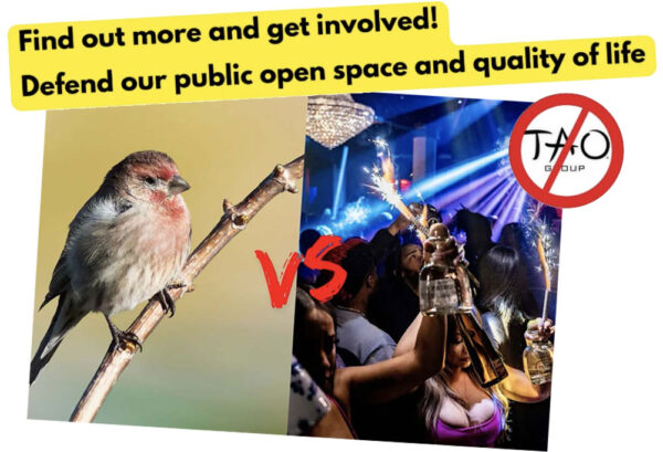 Find out more about how to stop Tao's project next to the park