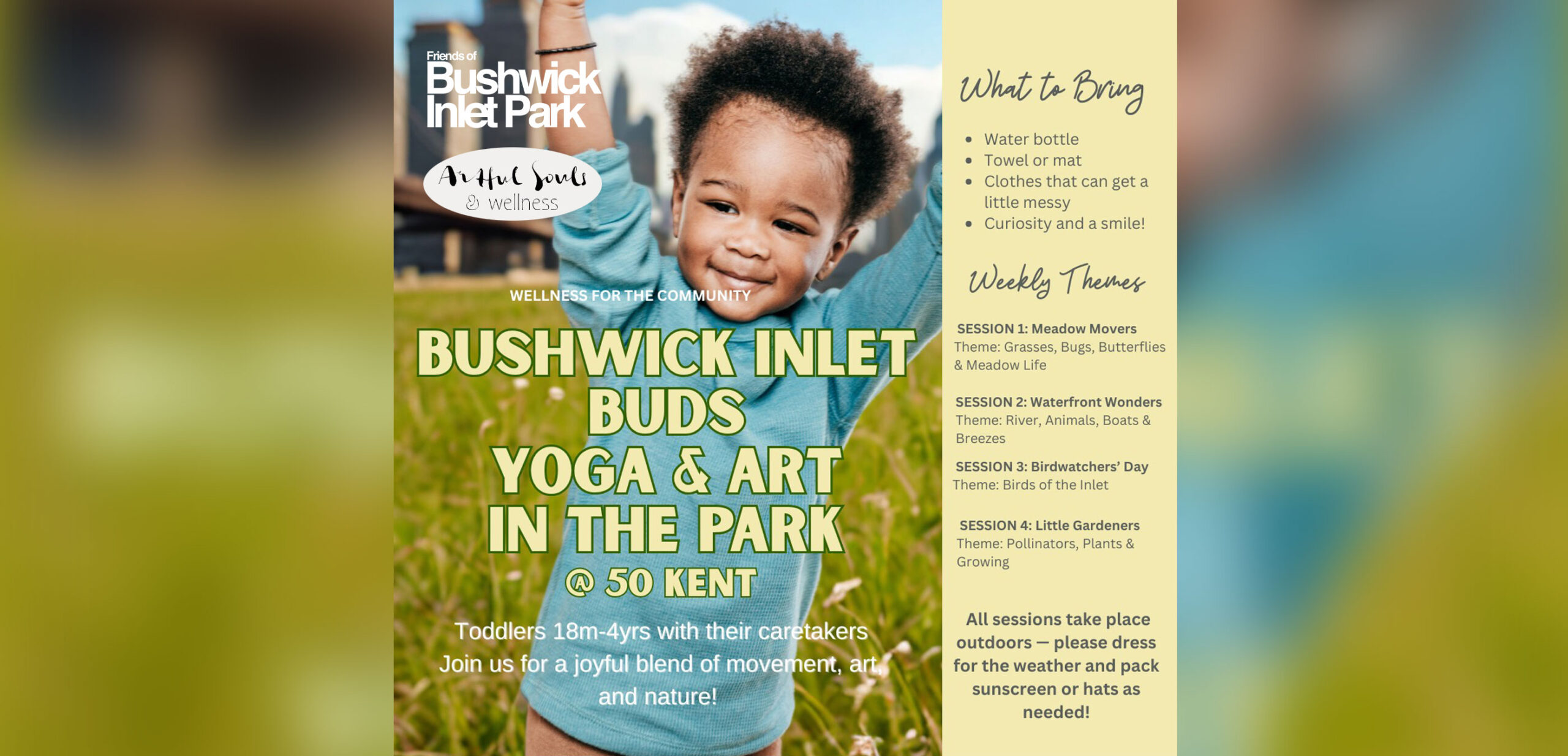 Bushwick Inlet Buds Yoga & Art In The Park